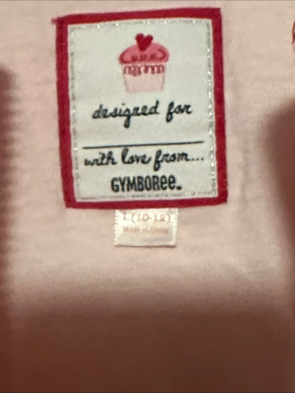 Gymboree Pink and Red Heart-Print Hooded Raincoat